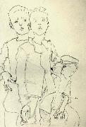 Three Street Urchins Egon Schiele